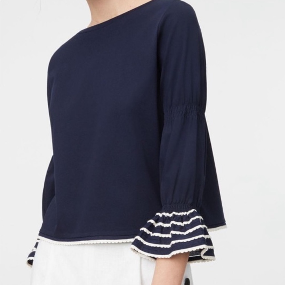 Club Monaco navy blouse